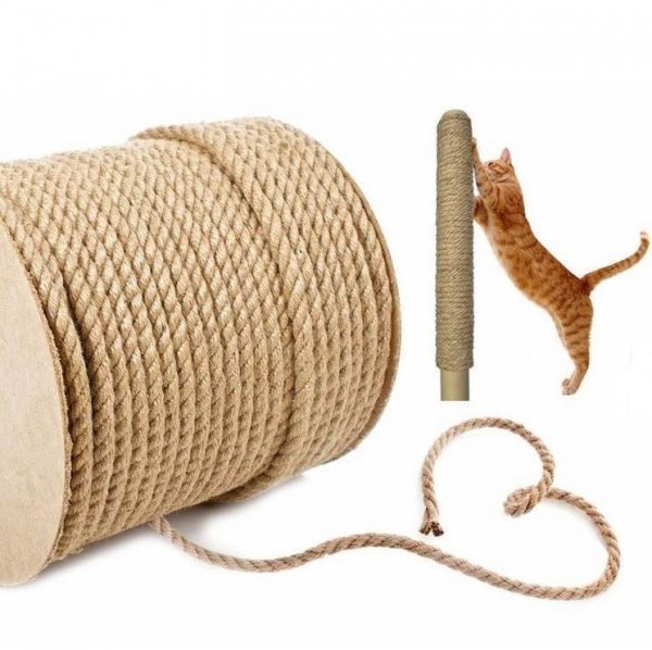 Sisalseil Kratzbaumseil Kratzbäume Natur Tau Sisal Schnur 8mm - 20m