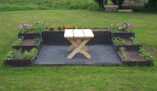 3x Palettenrahmen Aufsatzrahmen Hochbeet 120x80cm natur