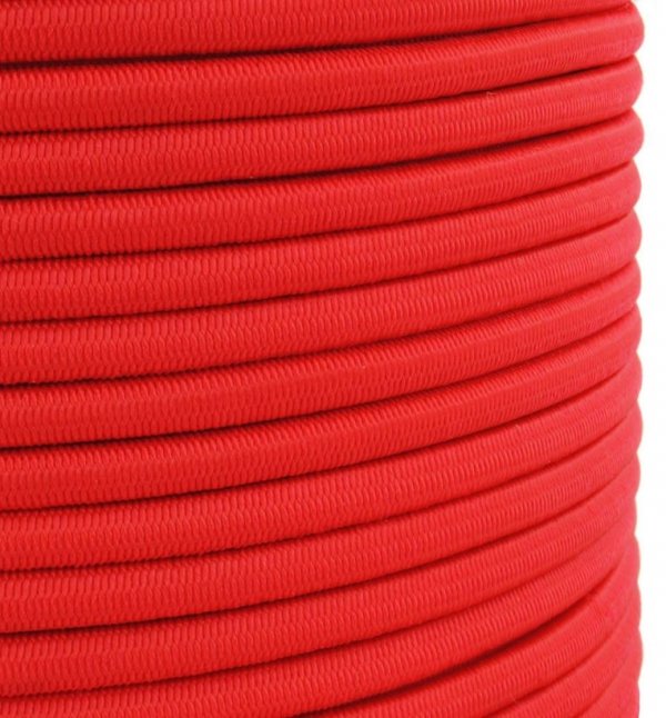 Expanderseil Gummiseil Gummileine Spanngummi Planenseil elastisch 5mm Rot - 30m