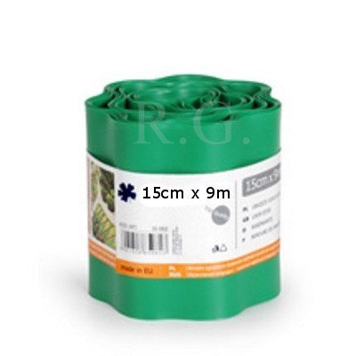 Rasenkante 15cm x 9m in grün