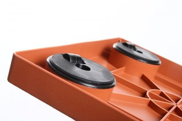 Blumenuntersetzer Rolluntersetzer - Rund mit Rand 370 Anthrazit