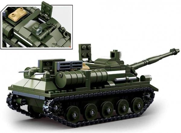 Klemmbausteine Spielbausteine Militär Army Soldaten Bausatz - Panzer Selbstfahrlafette SU-85 Tank  G119866 