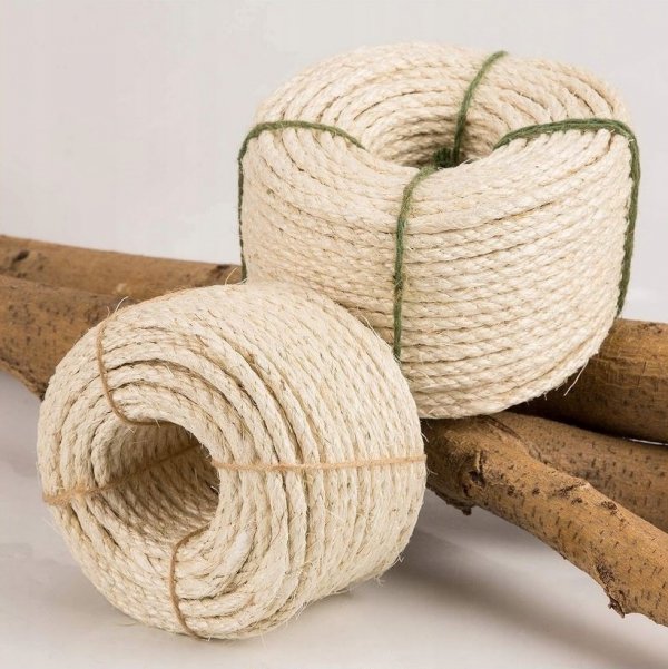Sisalseil Kratzbaumseil Kratzbäume Natur Tau Sisal Schnur 8mm - 50m