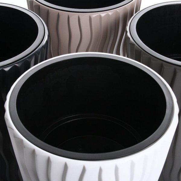 Blumentopf Pflanzkübel 3D Effect Sandy Slim 300 weiß