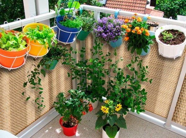 Sichtschutzmatte Balkonblende Balkonverkleidung Zaunblende Rattan - 110 cm Dunkelbraun