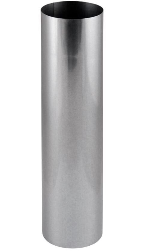 Rauchrohr Rauchrohr Kaminrohr 0,6mm Silber feueraluminiert - 25cm 100mm