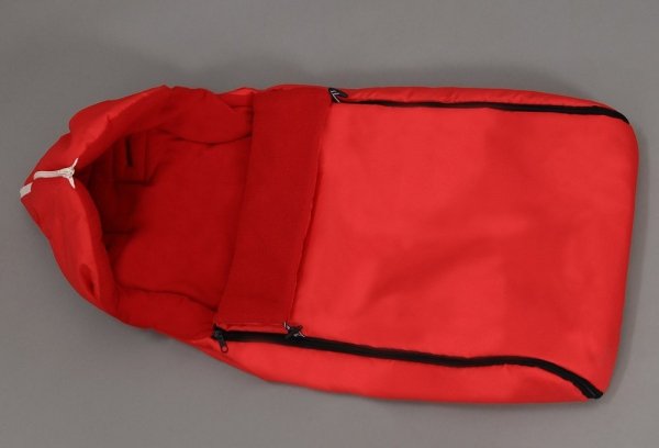 Holzschlitten mit Rückenlehne Winterfußsack 108cm Grün