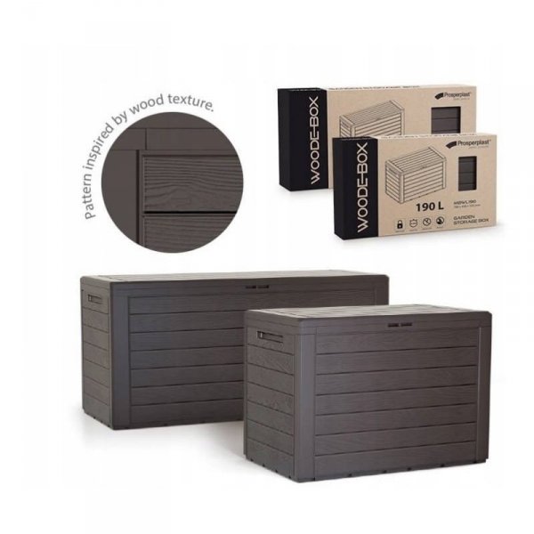 Gartenbox Auflagenbox Woodebox 140L Umbra