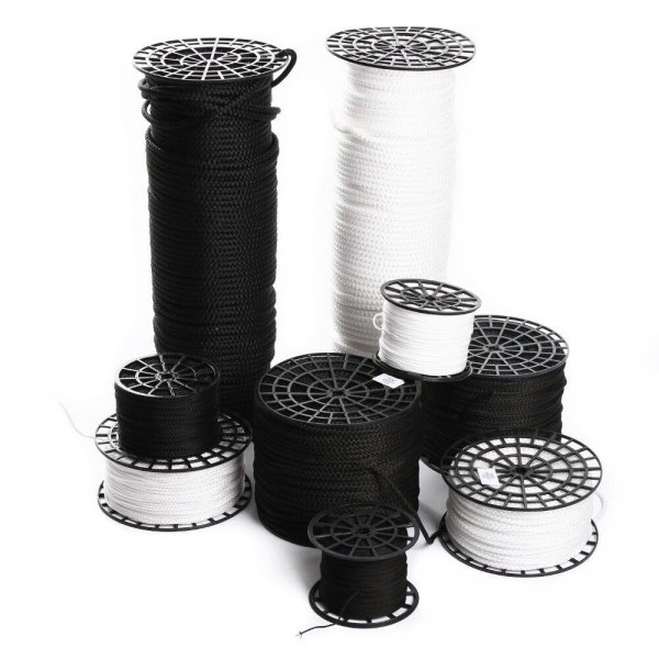 Schnur Band Flechtschnur Flechtkordel Kordel Polyester Basteln Seil - 15m 3mm Weiß