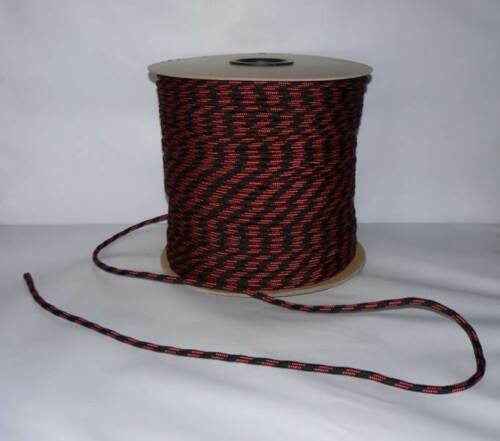 Polypropylen Seil PP schwimmfähig Polypropylenseil -  schwarz-rot,  5mm, 20m