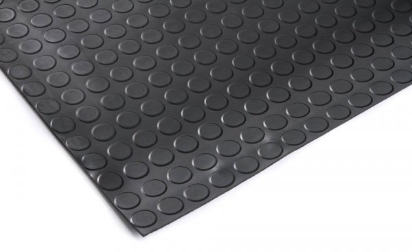 Gummimatte Gummiläufer Anti Rutsch Bodenbelag 500cm Gummiboden Flachnoppen