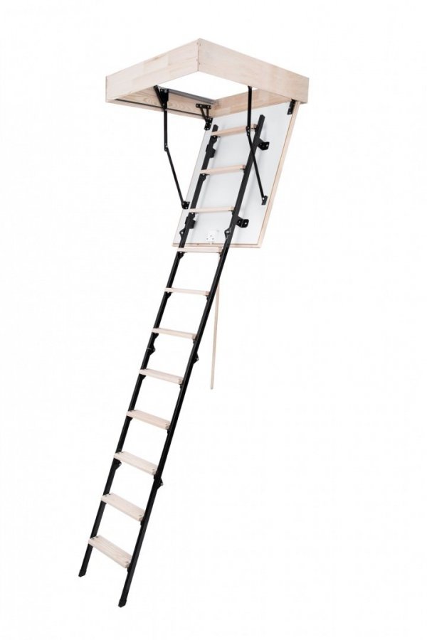 Bodentreppe Speichertreppe Dachbodentreppe U=1,22 W/m2K Termo Metall - 80 x 60