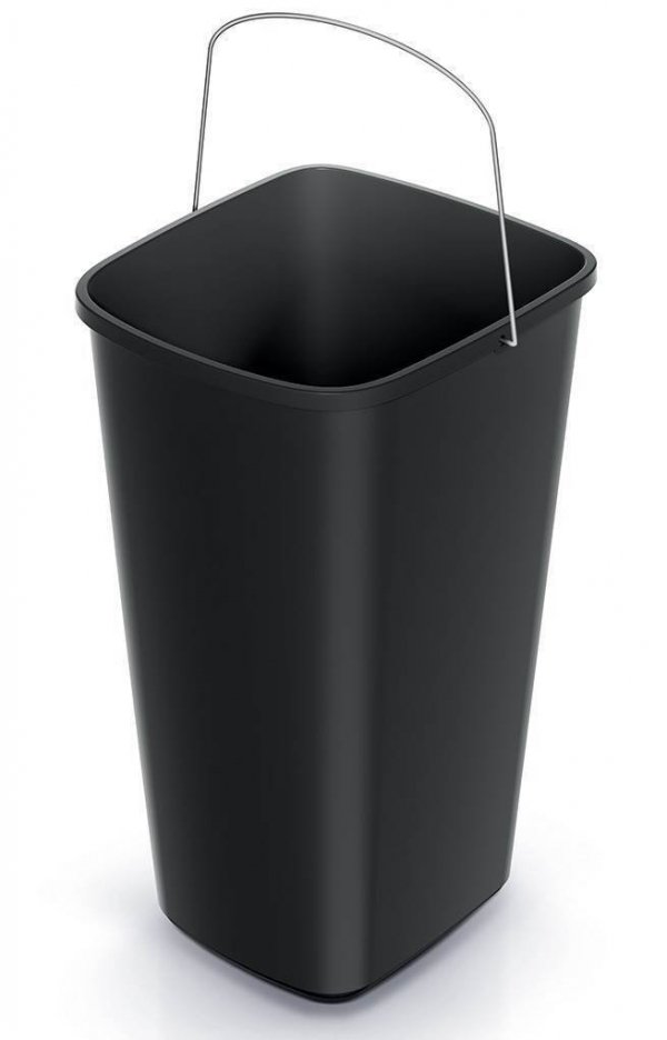 Mülleimer Müllbehälter Abfalleimer Biomülleimer 12L Schwingeimer - schwarz (ohne Deckel)