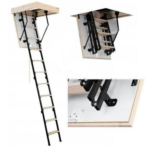 Bodentreppe Speichertreppe Dachbodentreppe U=1,22 W/m2K Termo Metall - 80 x 70