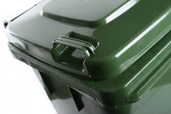 Mülltonne Müllbehälter Behälter  mit Deckel 2 Rad - 120L Grün