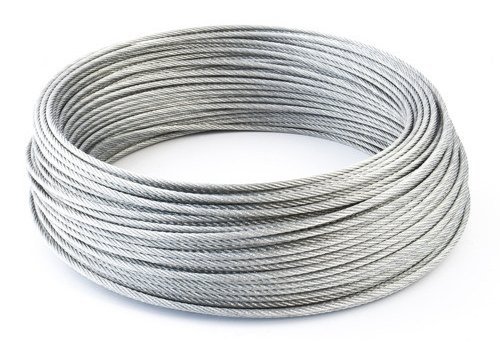 1m Stahlseil Drahtseil galvanisch verzinkt Seil Draht 8mm 6x19