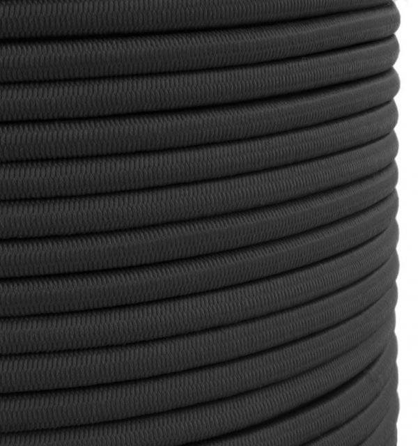 Expanderseil Gummiseil Gummileine Spanngummi Planenseil elastisch 6mm Schwarz - 30m