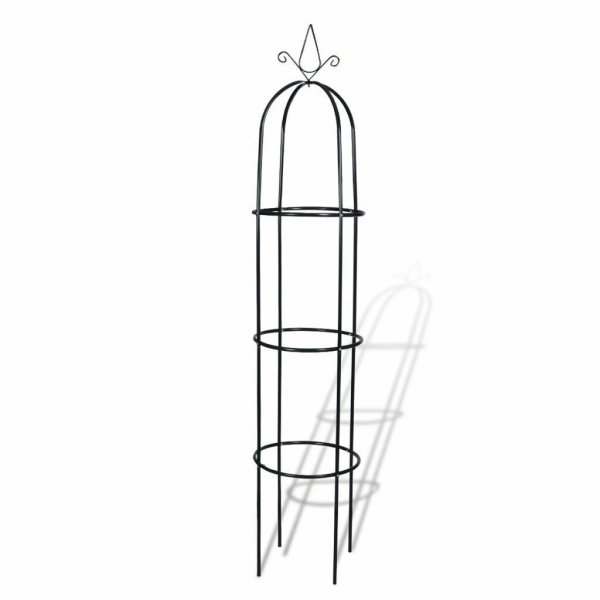 Rosenturm Rosen Obelisk Rankhilfe Rosensäule Rankgitter Säule grün 190 cm