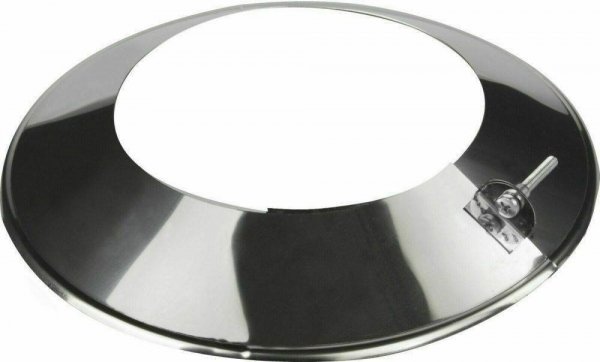 Edelstahl Schornstein Kamin - Abdeckrosette 100mm