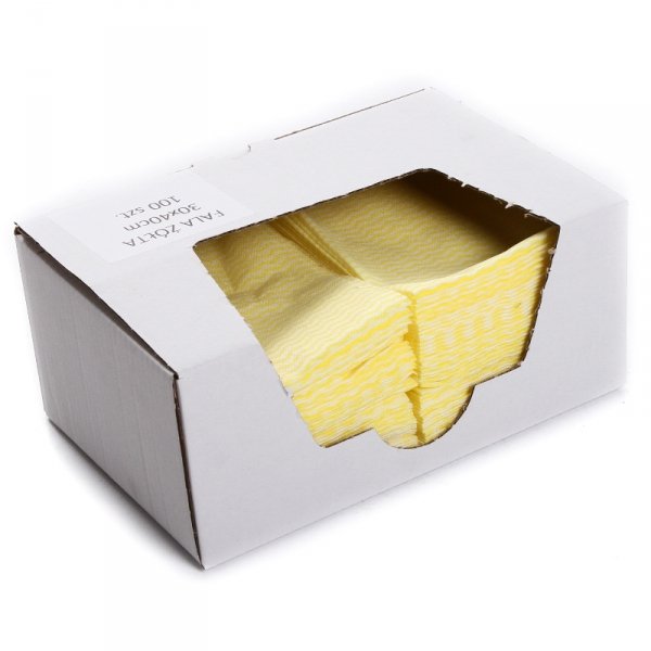 Wischtücher Reinigungstücher Putztücher Gelb 40x30 cm Tücher im Karton 100St