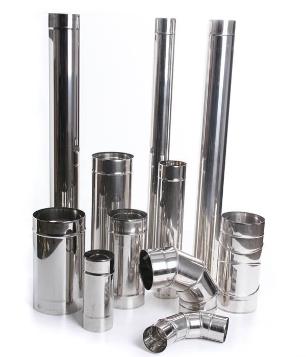 Edelstahl Ofenknie Bogen 0-90° Knie 130mm