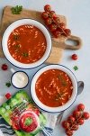 Zupa krem pomidorowa zagęszczona 350g +350ml  = 2 porcje 