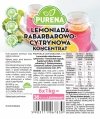 Lemoniada rabarbarowo - cytrynowa koncentrat 1kg na 6l