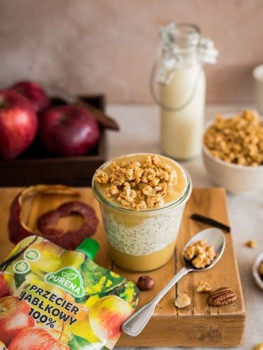 Pudding jabłkowo-bananowy z chia