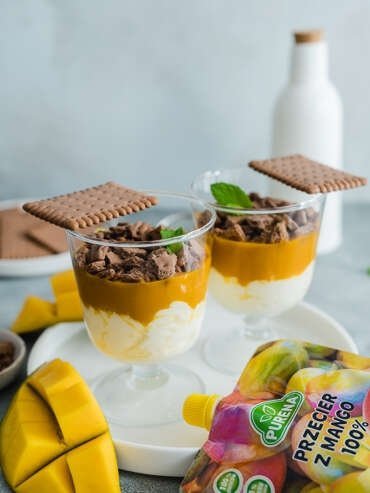 Deser mango mascarpone