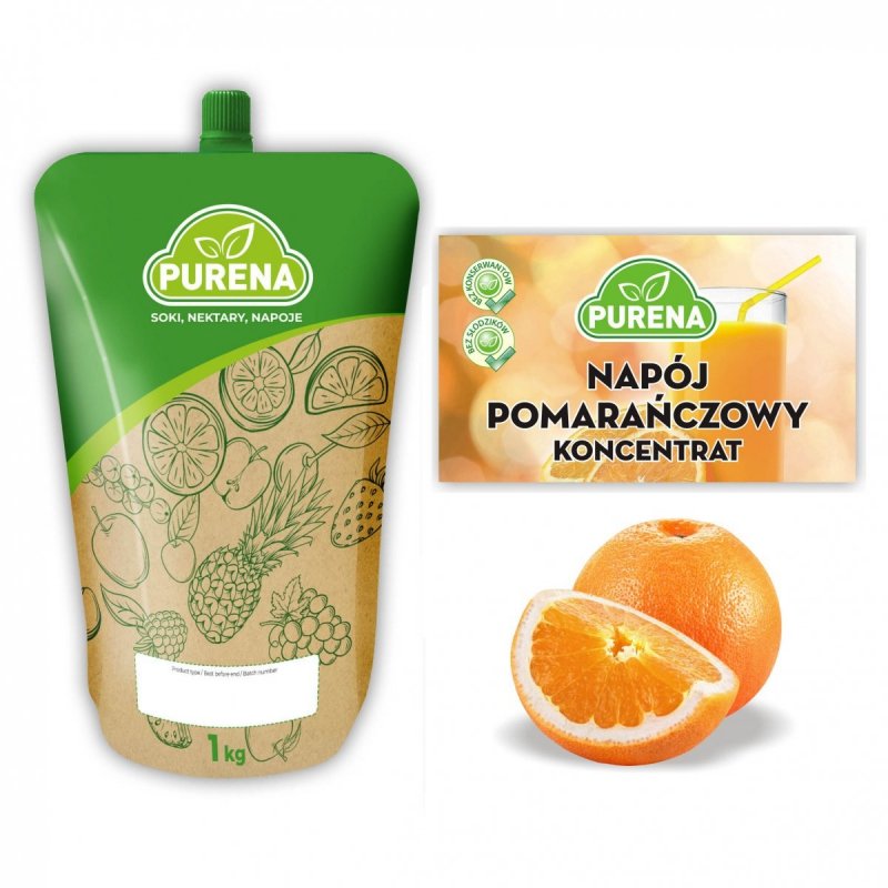Napój pomarańczowy koncentrat 1kg na 6l