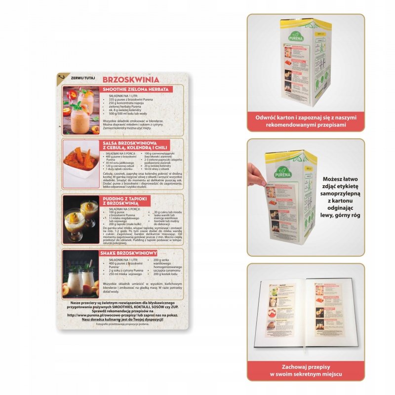Pulpa puree przecier 100% z brzoskwini 3x1kg
