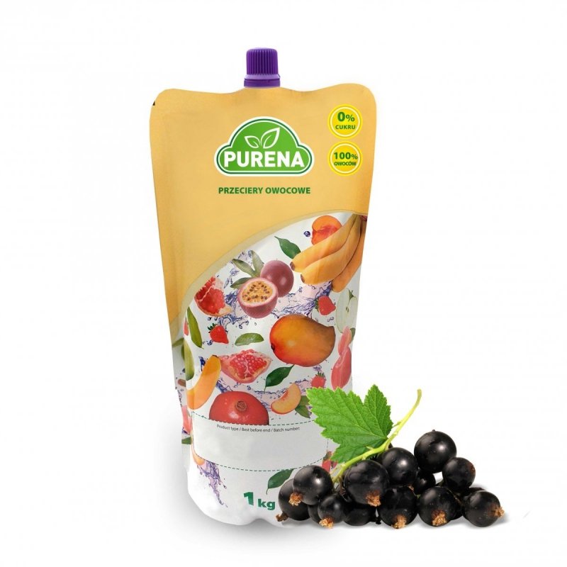 Pulpa puree przecier 100% z czarnych porzeczek 3x1kg