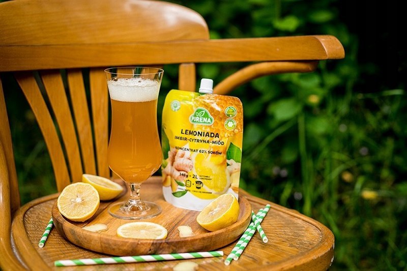 Lemoniada imbir-cytryna-miód koncentrat 340g na 2l