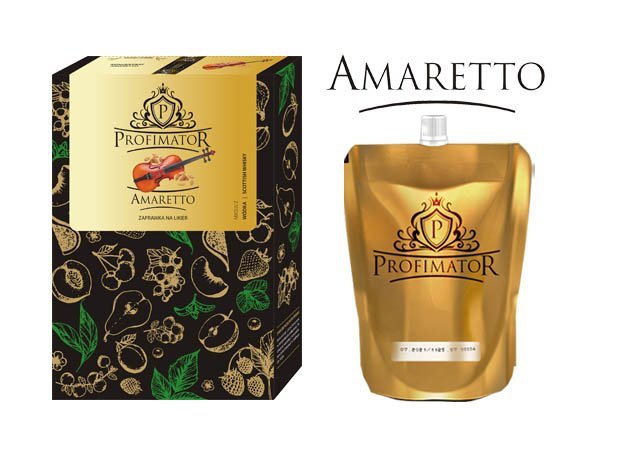 Bezalkoholowy koncentrat do przygotowywania napojów alkoholowych AMARETTO box 9x300ml