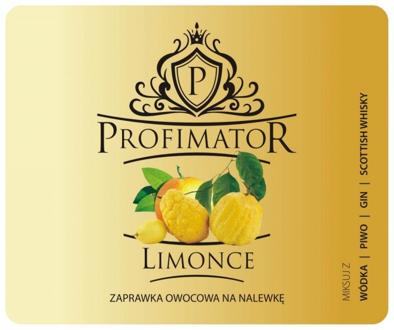 Bezalkoholowy koncentrat do przygotowywania napojów alkoholowych LIMONCE 300ml