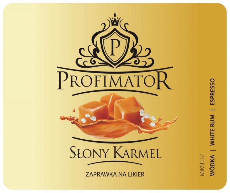 Bezalkoholowy koncentrat do przygotowywania napojów alkoholowych SŁONY KARMEL box 9x300ml