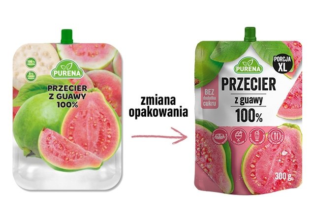 Przecier mus owocowy 100% bez cukru z guawy 300g x 10sztuk