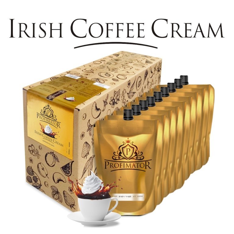Bezalkoholowy koncentrat do przygotowywania napojów alkoholowych IRISH COFFEE CREAM box 9x300ml