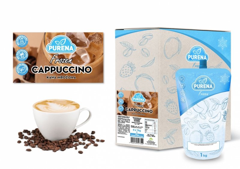 Baza do kawy mrożonej FROZEN COFFEE oraz lodów CAPPUCINO PURENA 1kg