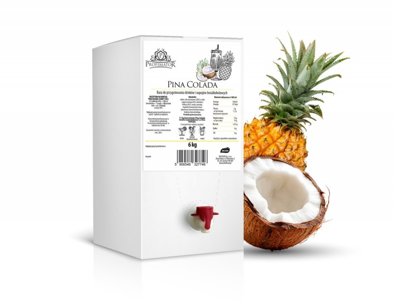Baza do drinków i bezalkoholowych koktajli PINACOLADA box 6kg