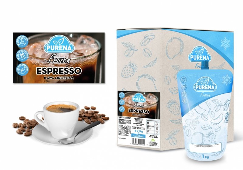 Baza do kawy mrożonej FROZEN COFFEE oraz lodów ESPRESSO PURENA 1kg