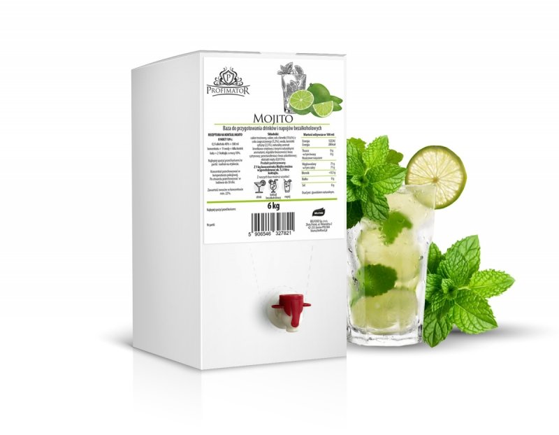 Baza do drinków i bezalkoholowych koktajli MOJITO box 6kg