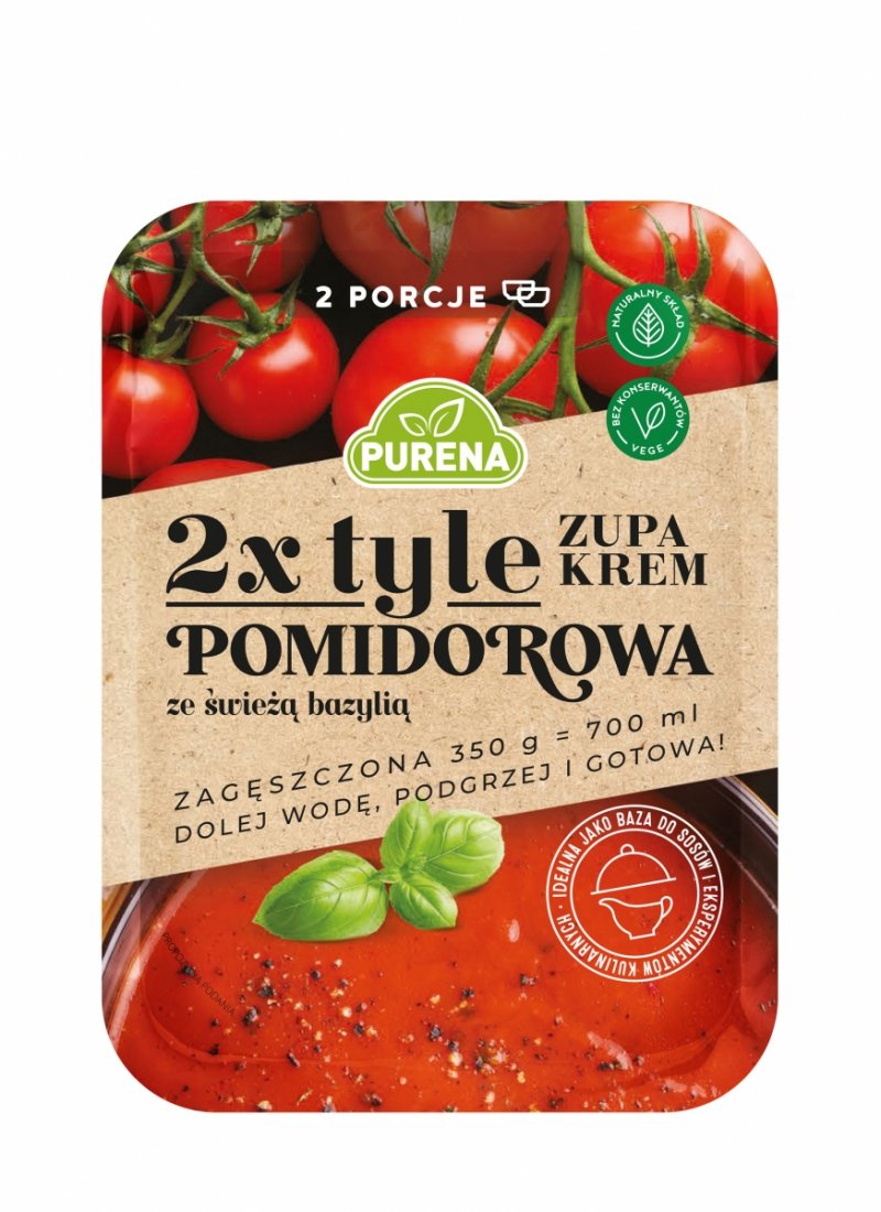 Zupa krem pomidorowa zagęszczona 350g x 4 sztuki