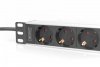 Digitus Listwa zasilająca do szaf 10 RACK 4xSchuko, 2m 1xUnischuko, 16A, aluminiowa