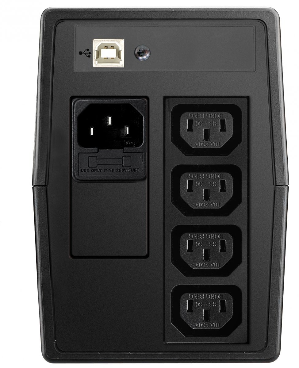 PowerWalker VI 1000 MS FR UPS 1000VA/600W - Line Interactive, Porte USB, Design Compatto E Silenzioso - 2