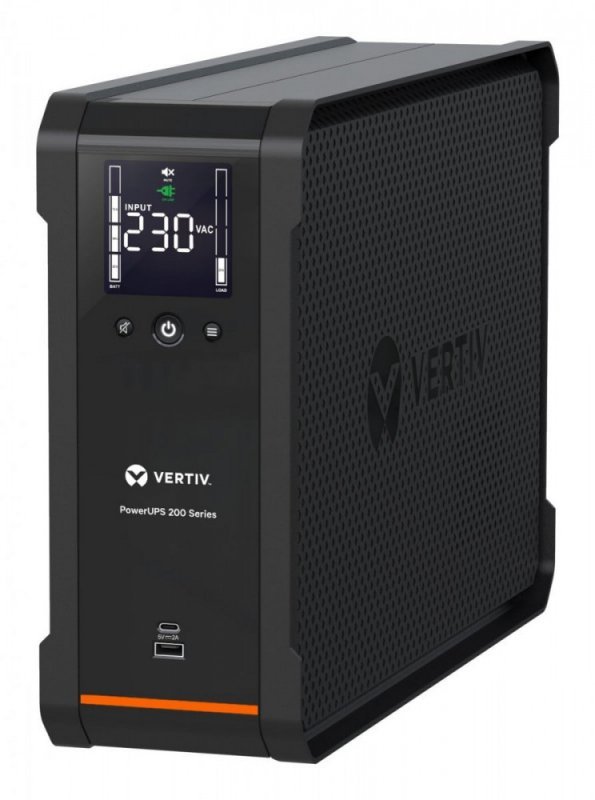 Vertiv PowerUPS 200, 1600VA/1000W, 230V, Line Interactive, 6 Schuko