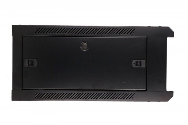 Extralink Szafka wisząca rack 4U 600x600 czarna szklane drzwi