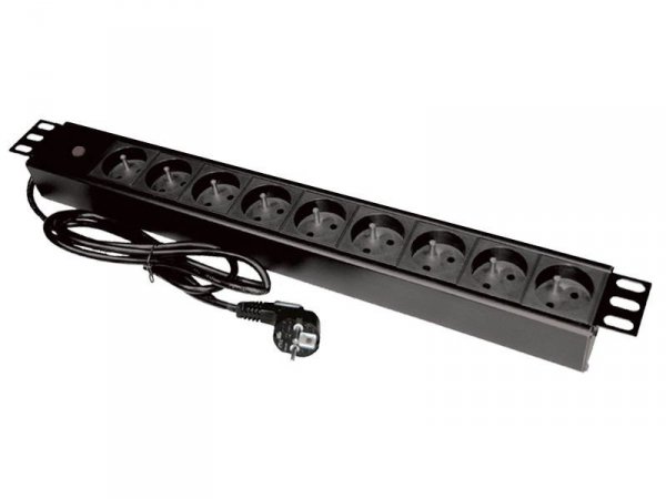ALANTEC Listwa zasilająca 19&quot; 9xCEE 7/5 wtyk CEE 7/7