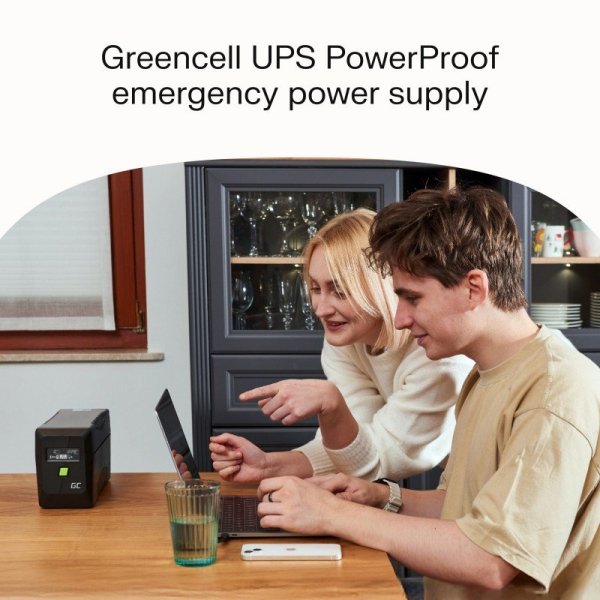 Green Cell Zasilacz awaryjny UPS 600W/1000VA modyfikowana sinusoida