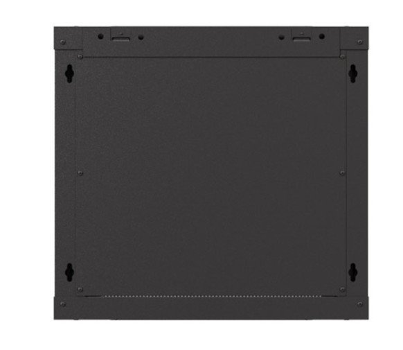Lanberg Szafa instalacyjna rack wisząca 19" 540x350 czarna drzwi przeszklone ( flat pack)